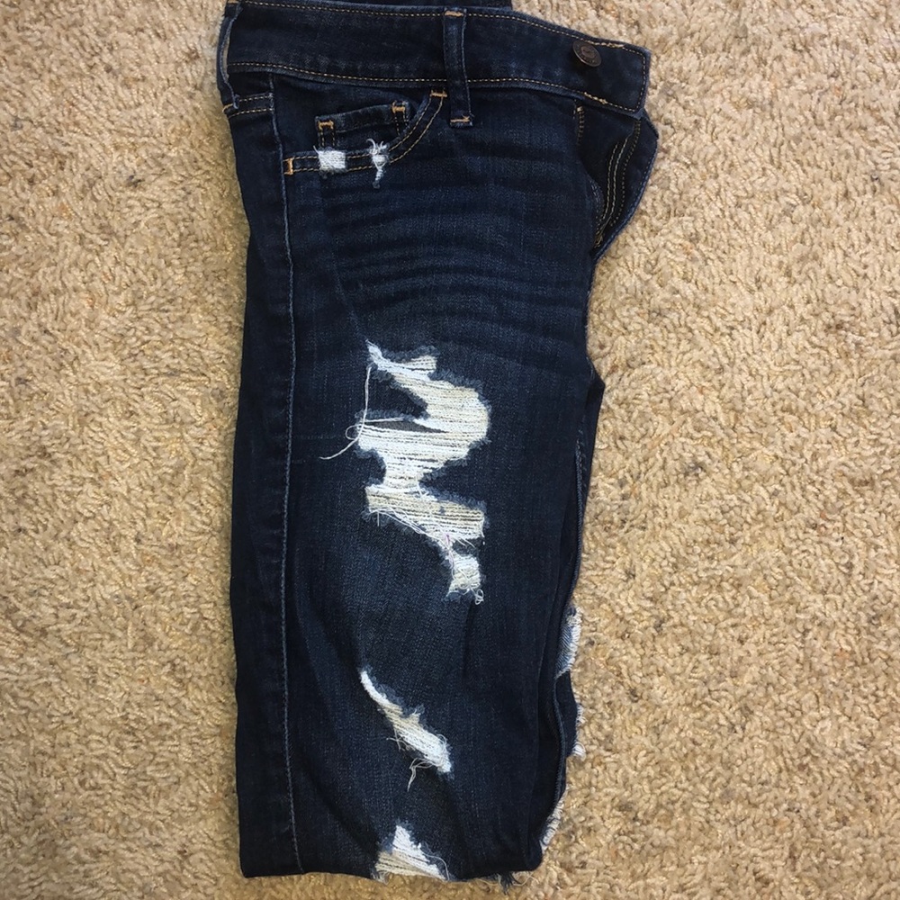 Ripped denim jeans